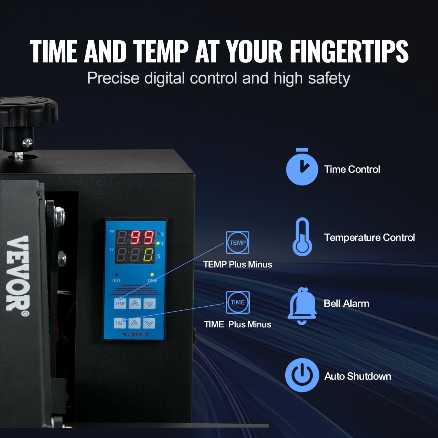 VEVOR Heat Press 16x24, 1700W Power Heat Press Machine, Fast Heating, High Pressure Heat Press Machine for T-Shirt, Digital Industrial Sublimation