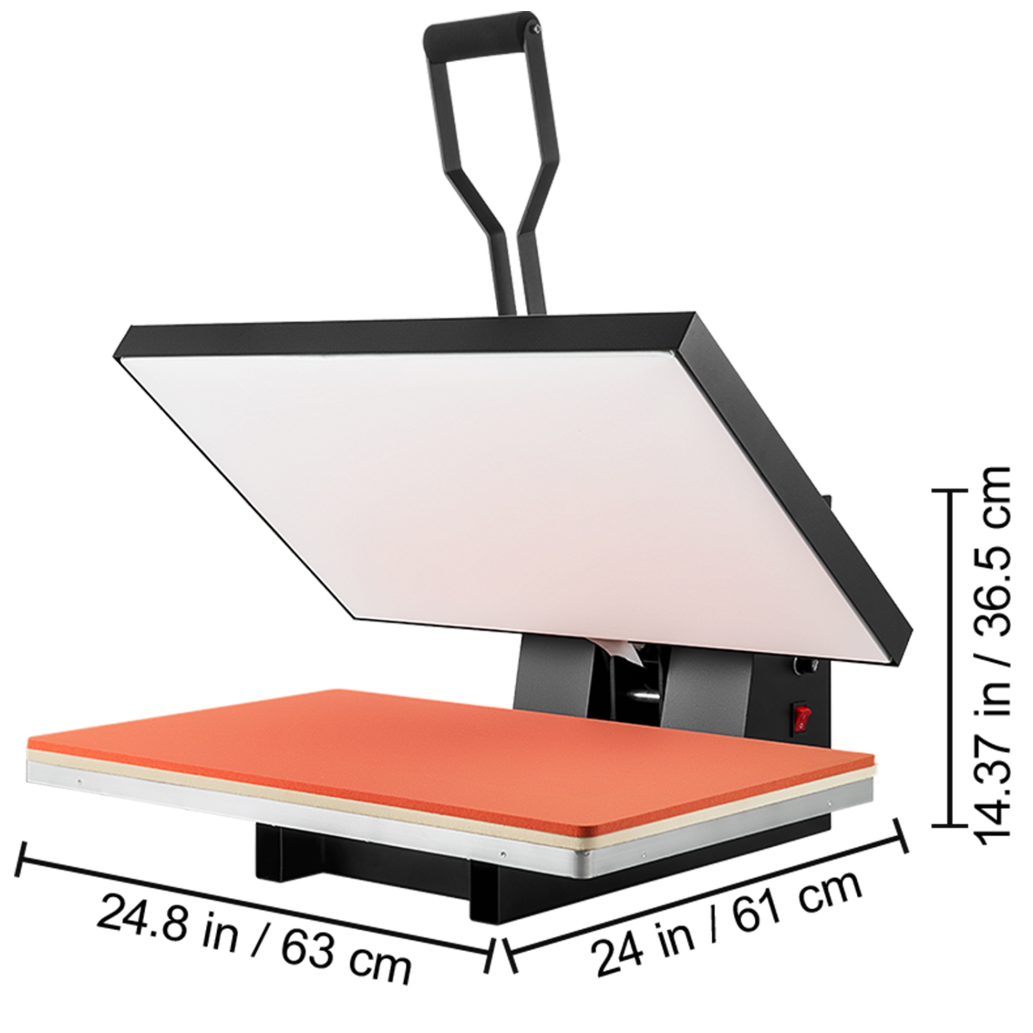 VEVOR Heat Press 16x24, 1700W Power Heat Press Machine, Fast Heating, High Pressure Heat Press Machine for T-Shirt, Digital Industrial Sublimation