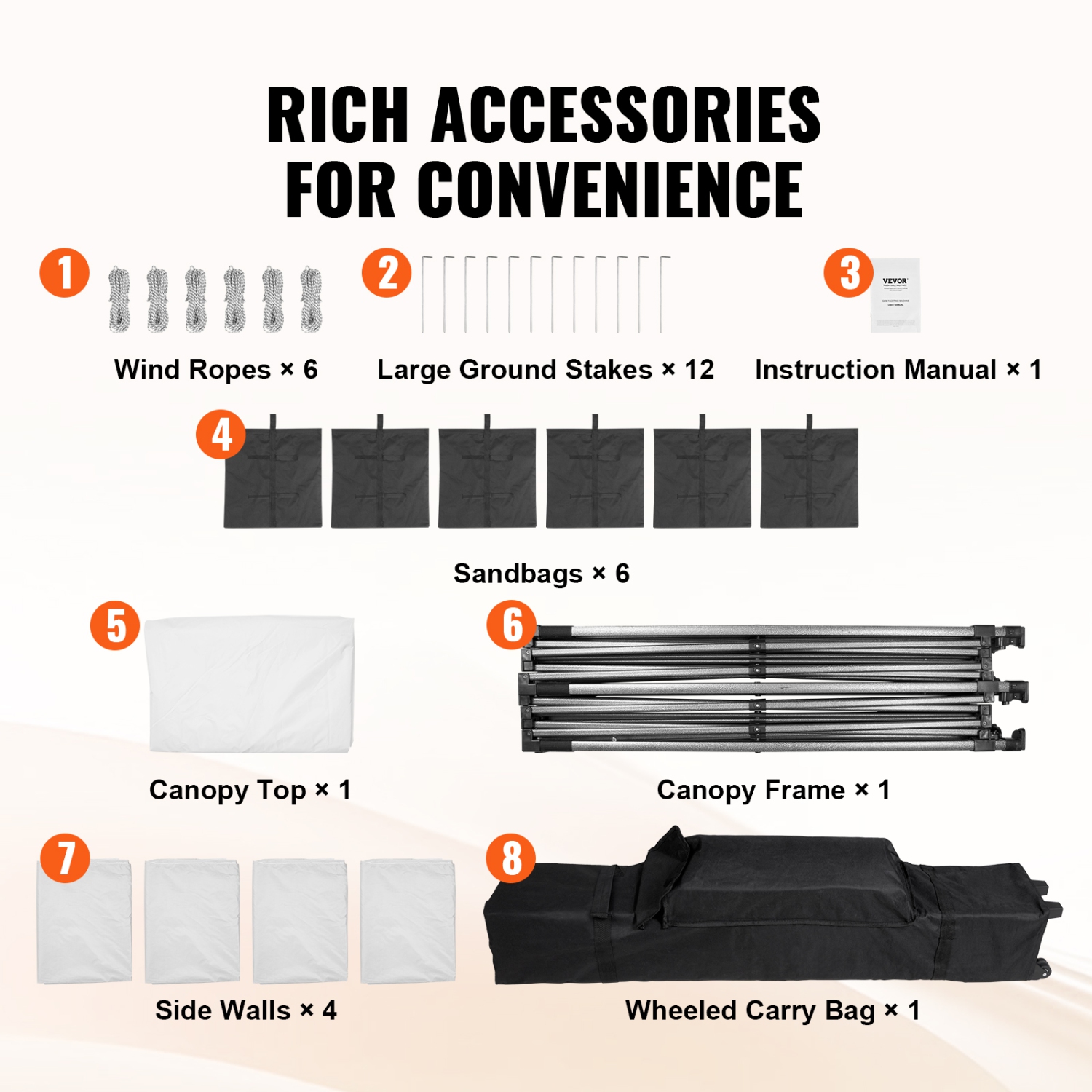 VEVOR 10x20 FT Pop up Canopy with Removable Sidewalls, Instant Canopies Portable Gazebo & Wheeled Bag, UV Resistant Waterproof, Enclosed Canopy Tent