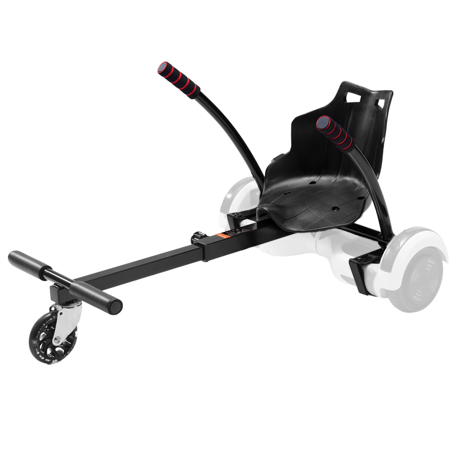 VEVOR Hoverboard Seat Attachment, for 6.5" 8" 8.5" 10" Hoverboards, with LED Lights, Grips Control, Adjustable Frame Length and 220 LBS Load Capacity