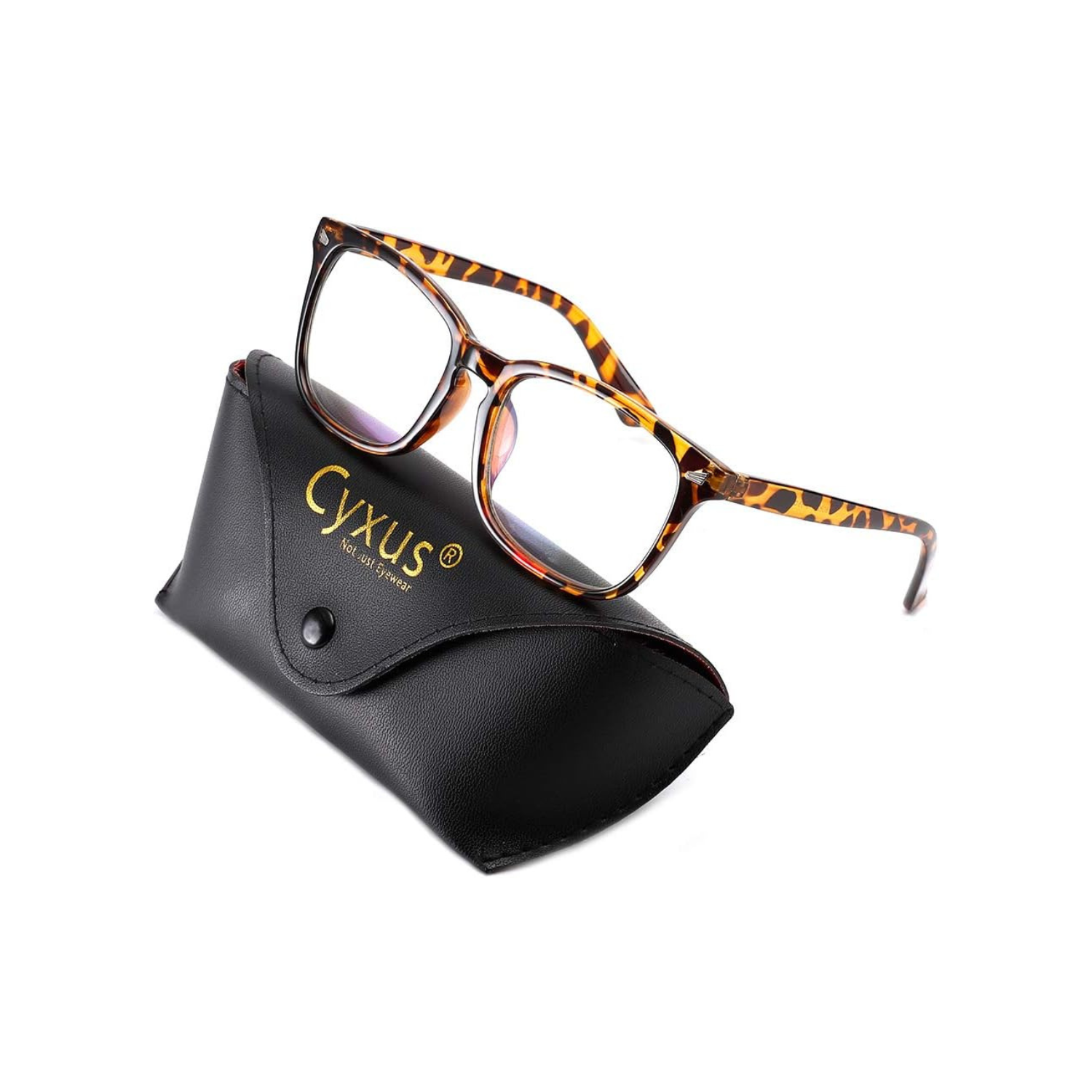 Cyxus Blue Light Glasses for Women, Blue-light Blocking Eyeglasses Men Computer Eyewear Anti Eye Fatigue Square Frame