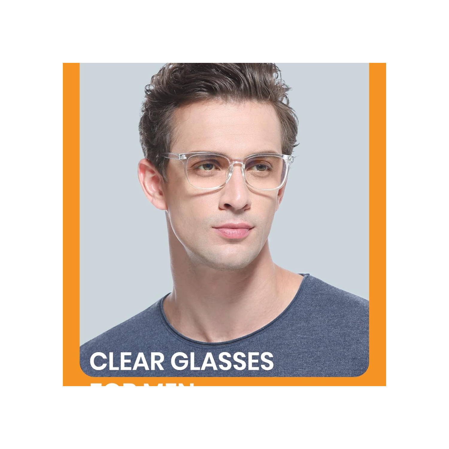 Cyxus Blue Light Glasses for Women, Blue-light Blocking Eyeglasses Men Computer Eyewear Anti Eye Fatigue Square Frame