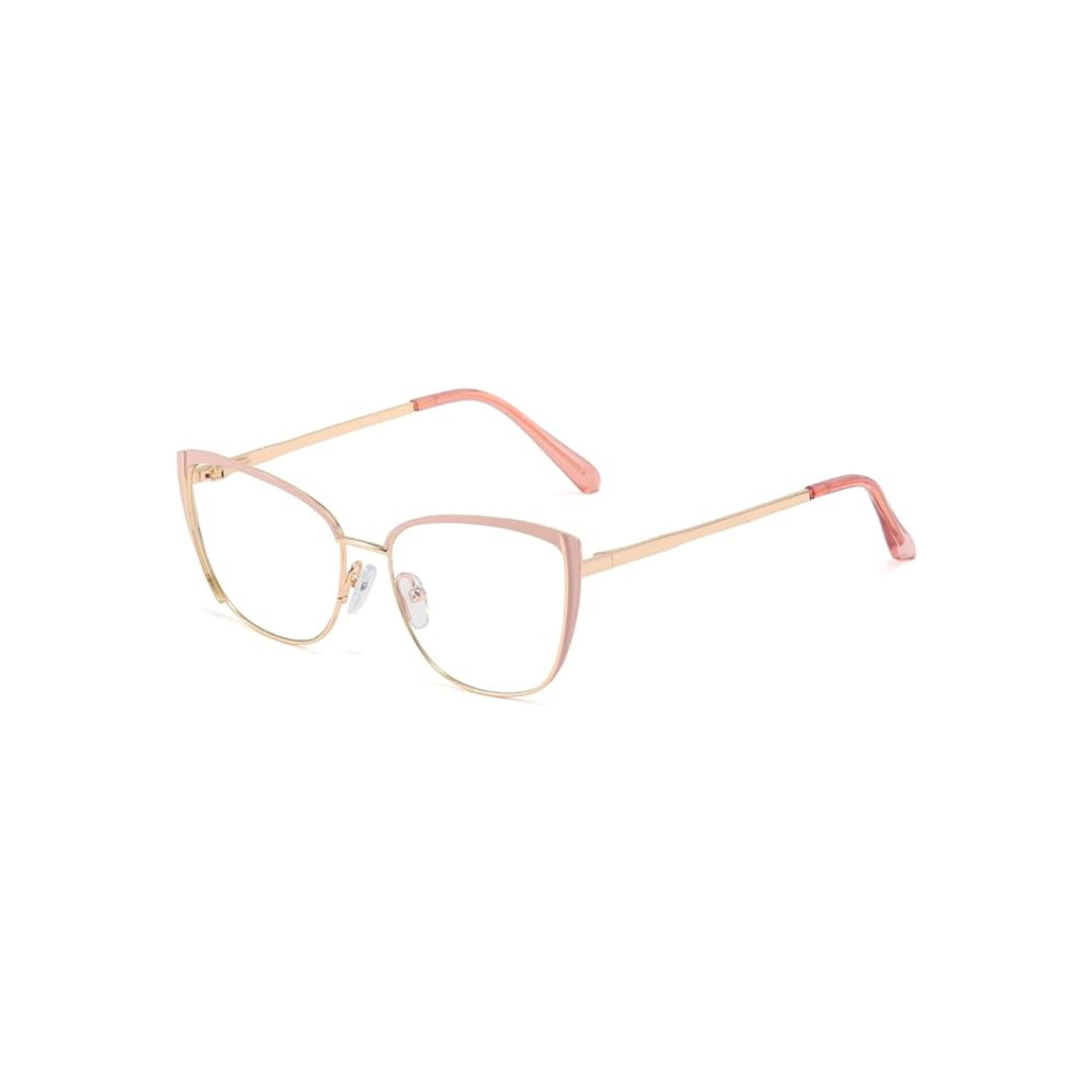 Lunettes anti-lumière bleue rétro pour femmes Lunettes de chat à cadre optique en métal de Kachawoo