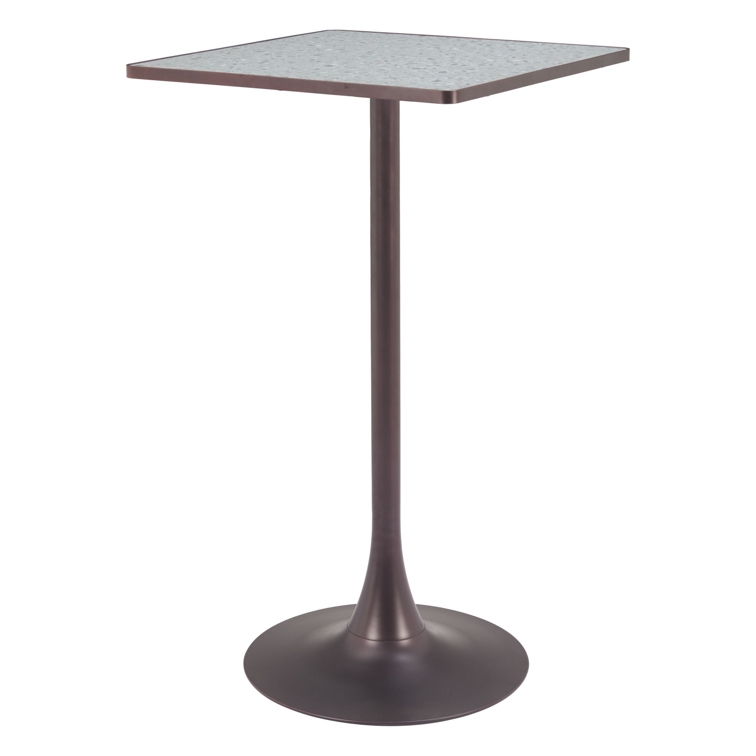 Spot Bar Table Gray & Bronze