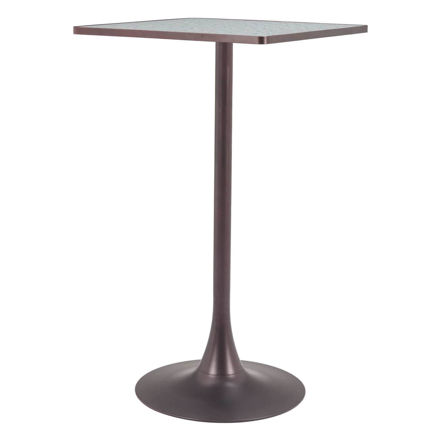 Spot Bar Table Gray & Bronze