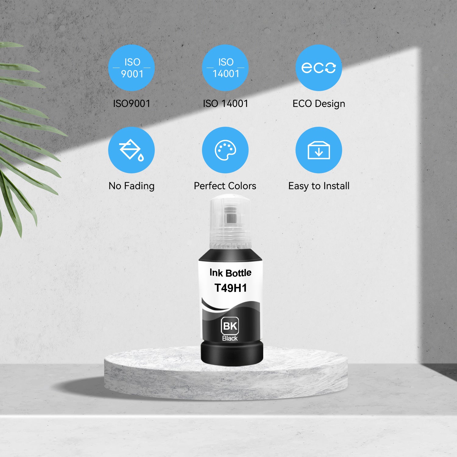 Compatible avec la bouteille d'encre noire T49H T49H100 d'Epson de Superink