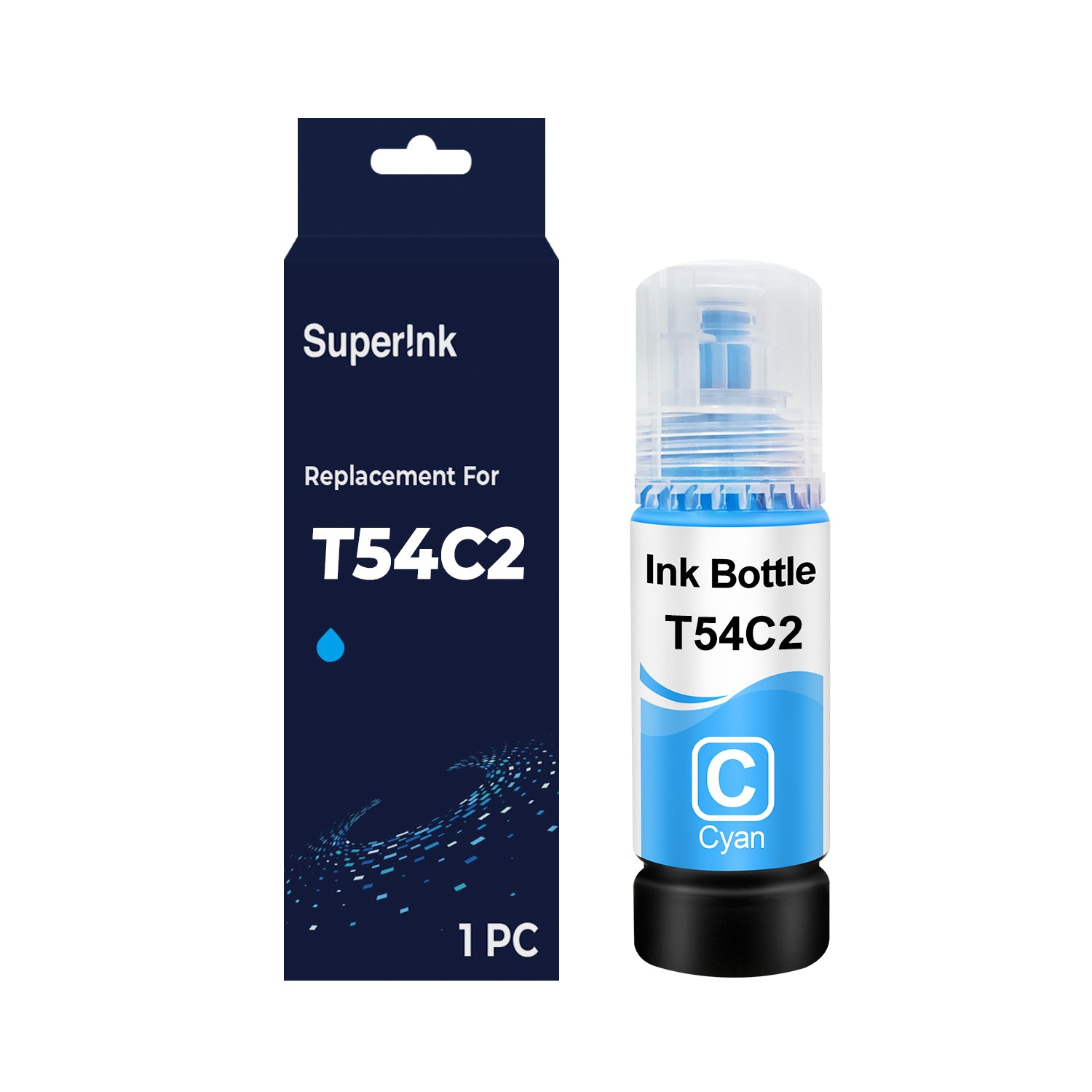 Compatible avec la bouteille d'encre cyan T54C T54C220 d'Epson de Superink
