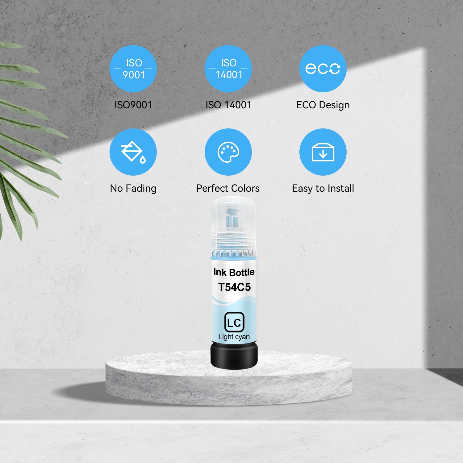 Compatible avec la bouteille d'encre cyan clair T54C T54C520 d'Epson de Superink