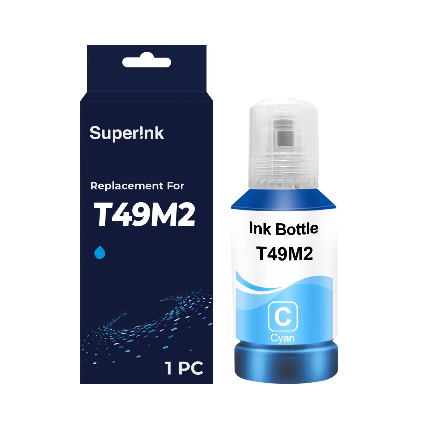 Compatible Epson T49M T49M220 Cyan Ink Bottle by Superink
