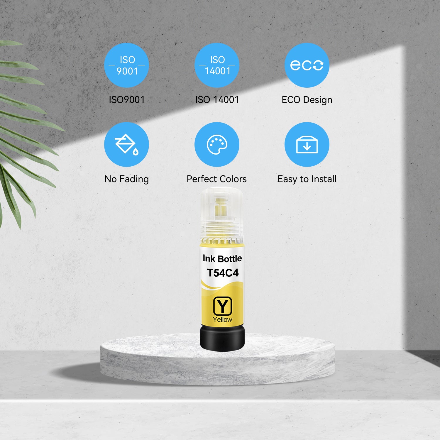 Compatible avec la bouteille d'encre jaune T54C T54C420 d'Epson de Superink