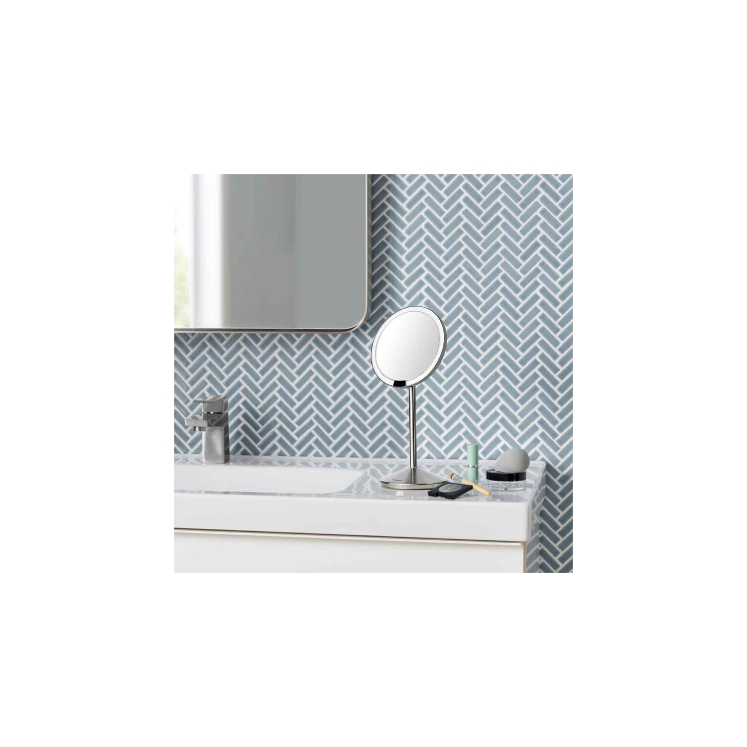 simplehuman sensor mirror 5倍 ST3052 Sensor Mirror with Touch-Control Brightness - Simplehuman