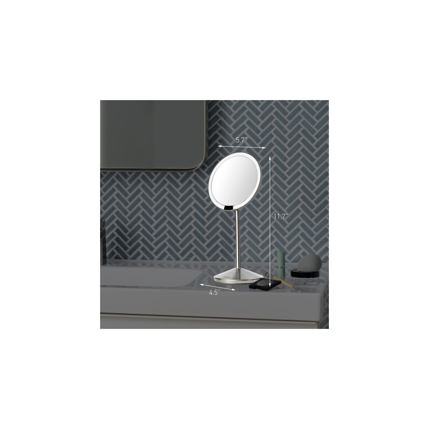 simplehuman sensor mirror 5倍 ST3052 Sensor Mirror with Touch-Control Brightness - Simplehuman