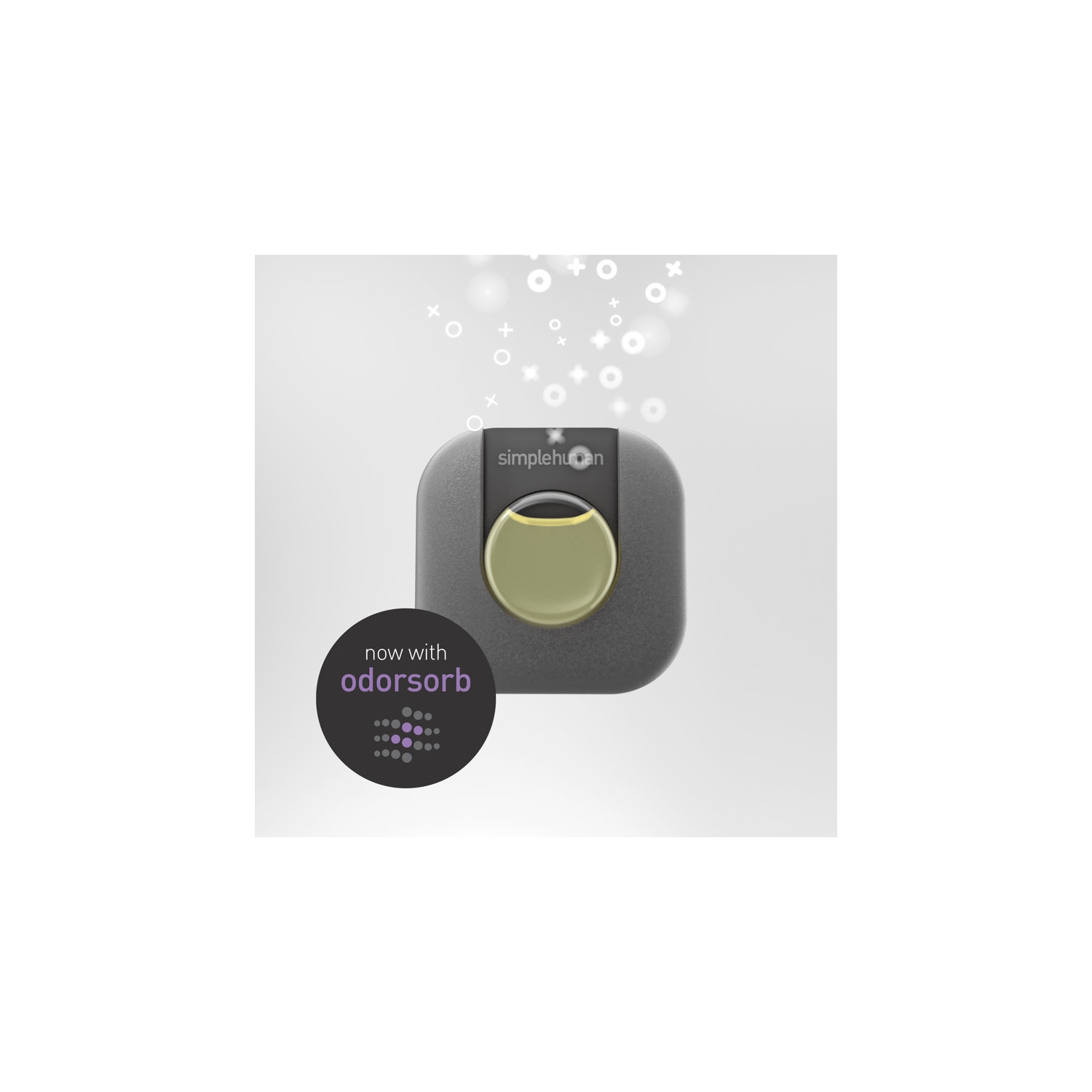 Simplehuman 58L Dual Compartment Sensor Can - Voice + Motion Control - Brushed