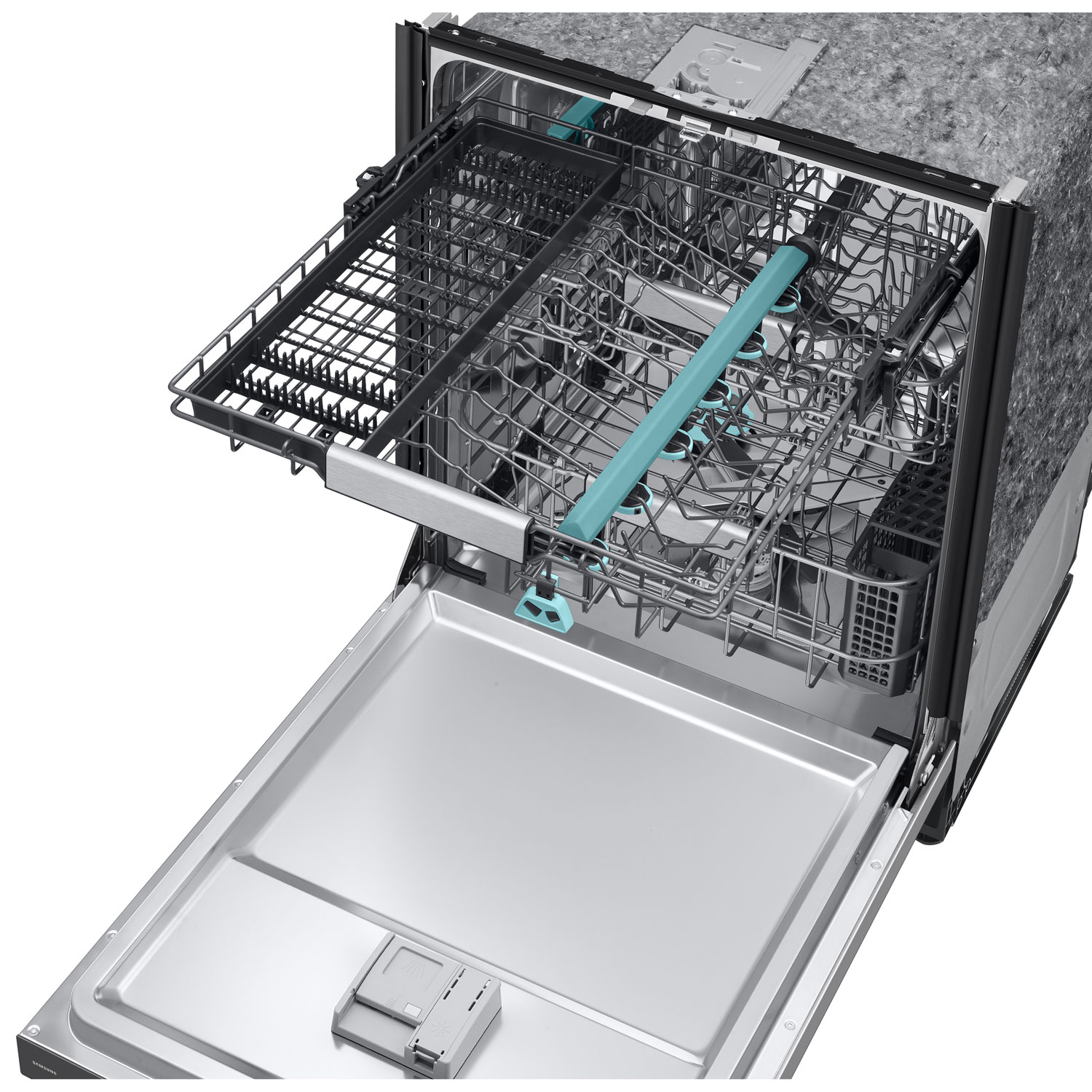 Samsung 24" 38dB Built-In Dishwasher w/ AI Wash, Auto Open Door & Third Rack - Stainless