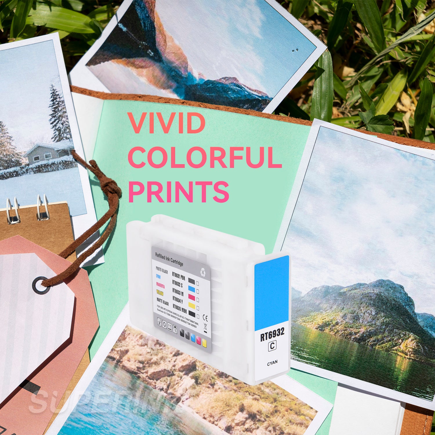 Compatible Epson T693200 700 ml Cyan Ink Cartridge By Superink