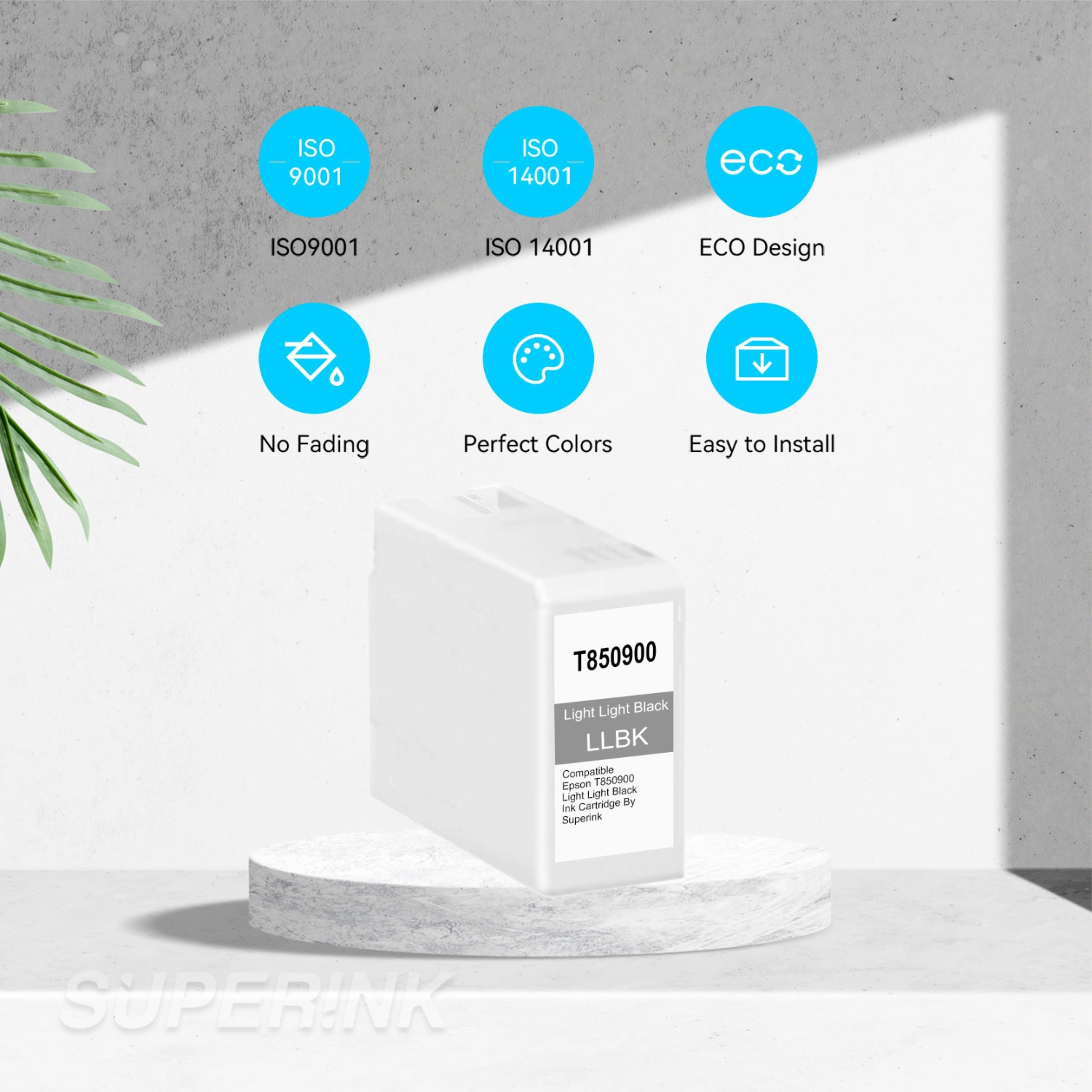 Compatible Epson T850900 Light Light Black Ink Cartridge By Superink