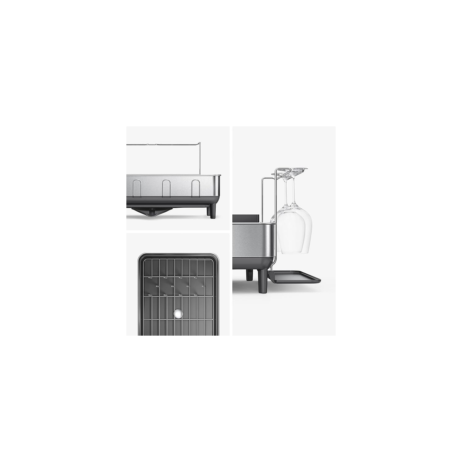 Simplehuman Steel Frame Dishrack - Grey