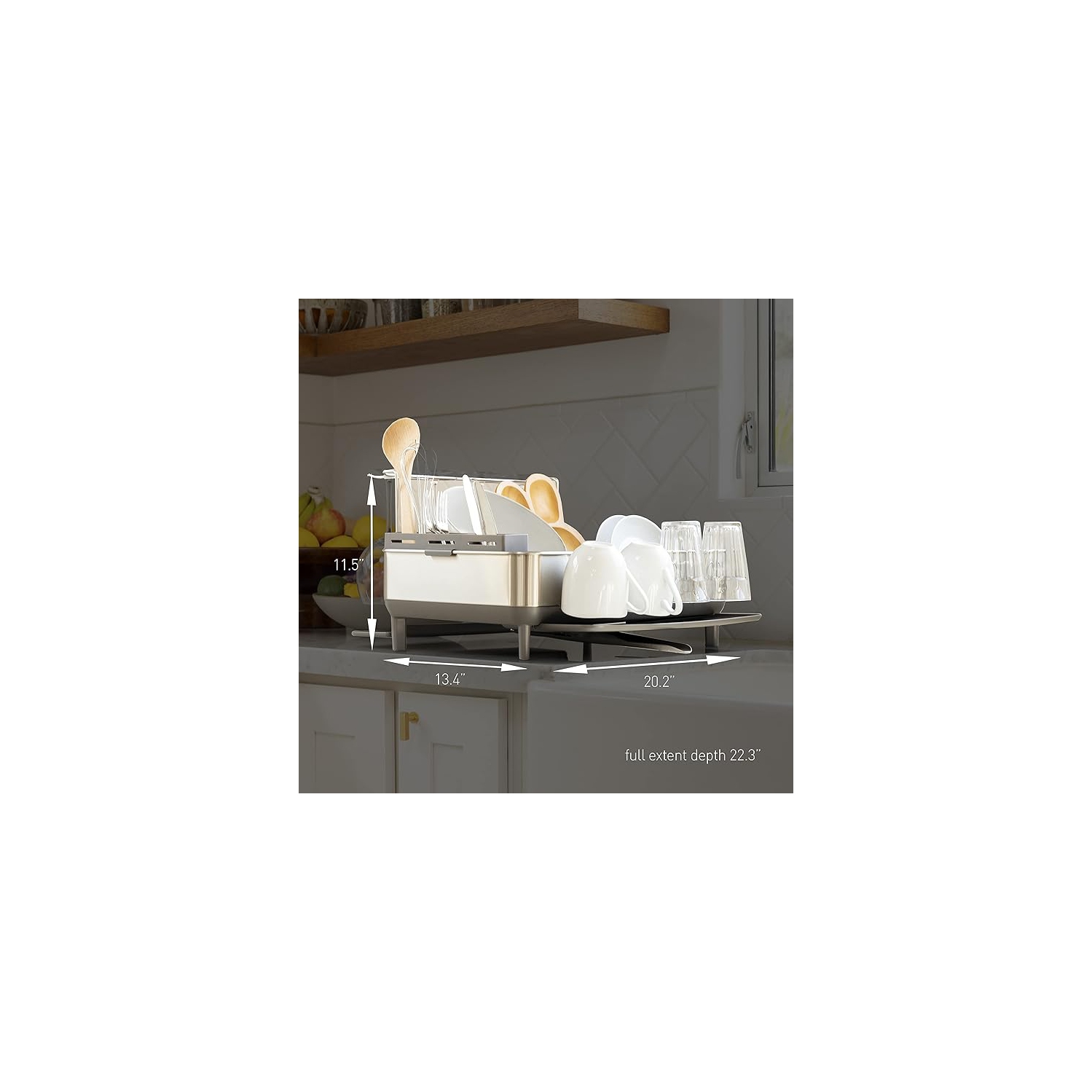 Simplehuman Steel Frame Dishrack - Grey