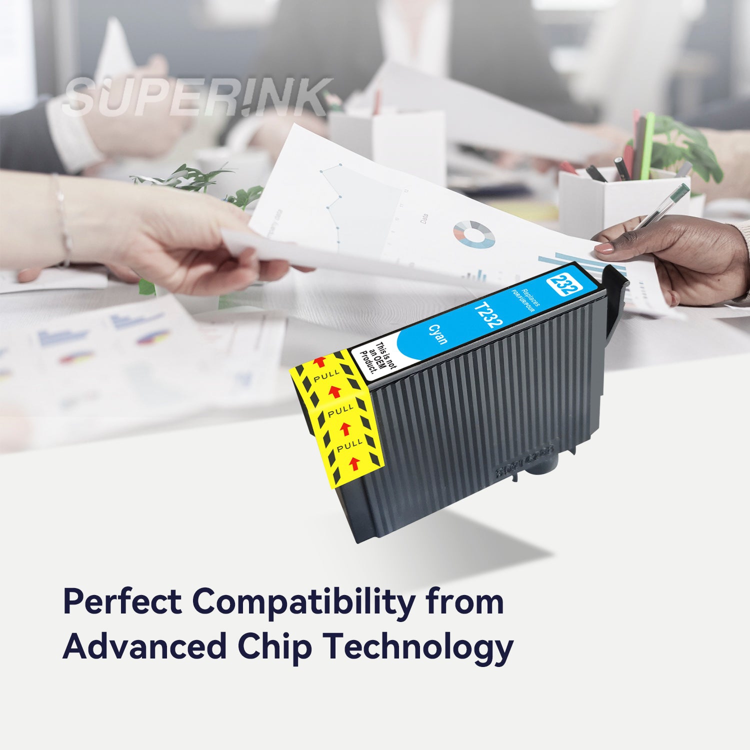 Compatible Epson T232 T232220-S Cyan Ink Cartridge by Superink