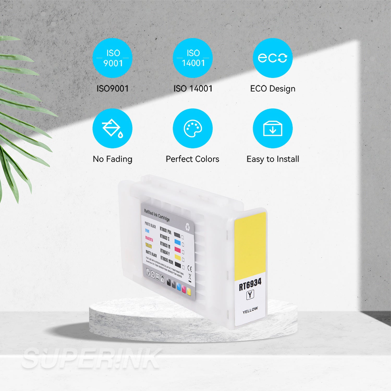 Compatible Epson T693400 700 ml Yellow Ink Cartridge By Superink