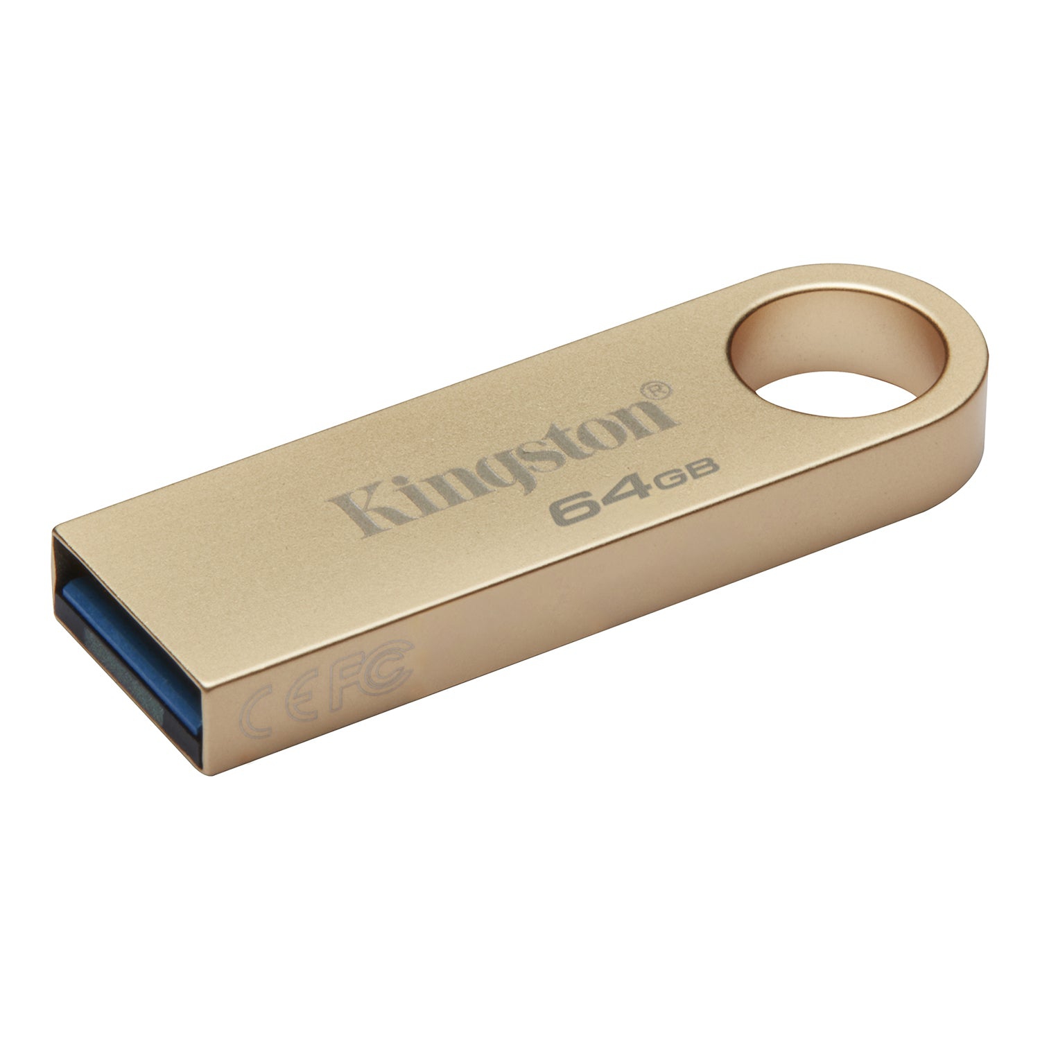 Kingston - DataTraveler SE9 G3 USB 3.2 Gen 1 Flash Drive, 220MB/s, Metal Case, 64GB Capacity