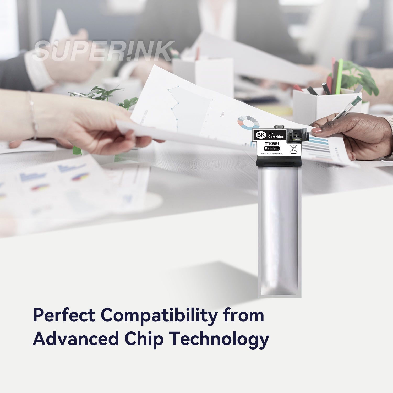 Compatible Epson T10W100 Black Ink Cartridge High Yield By Superink