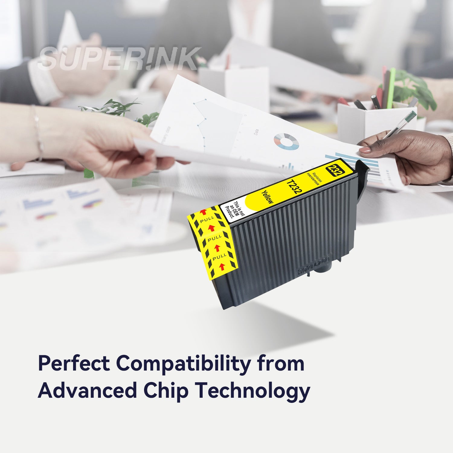 Compatible Epson T232 T232420-S Yellow Ink Cartridge by Superink