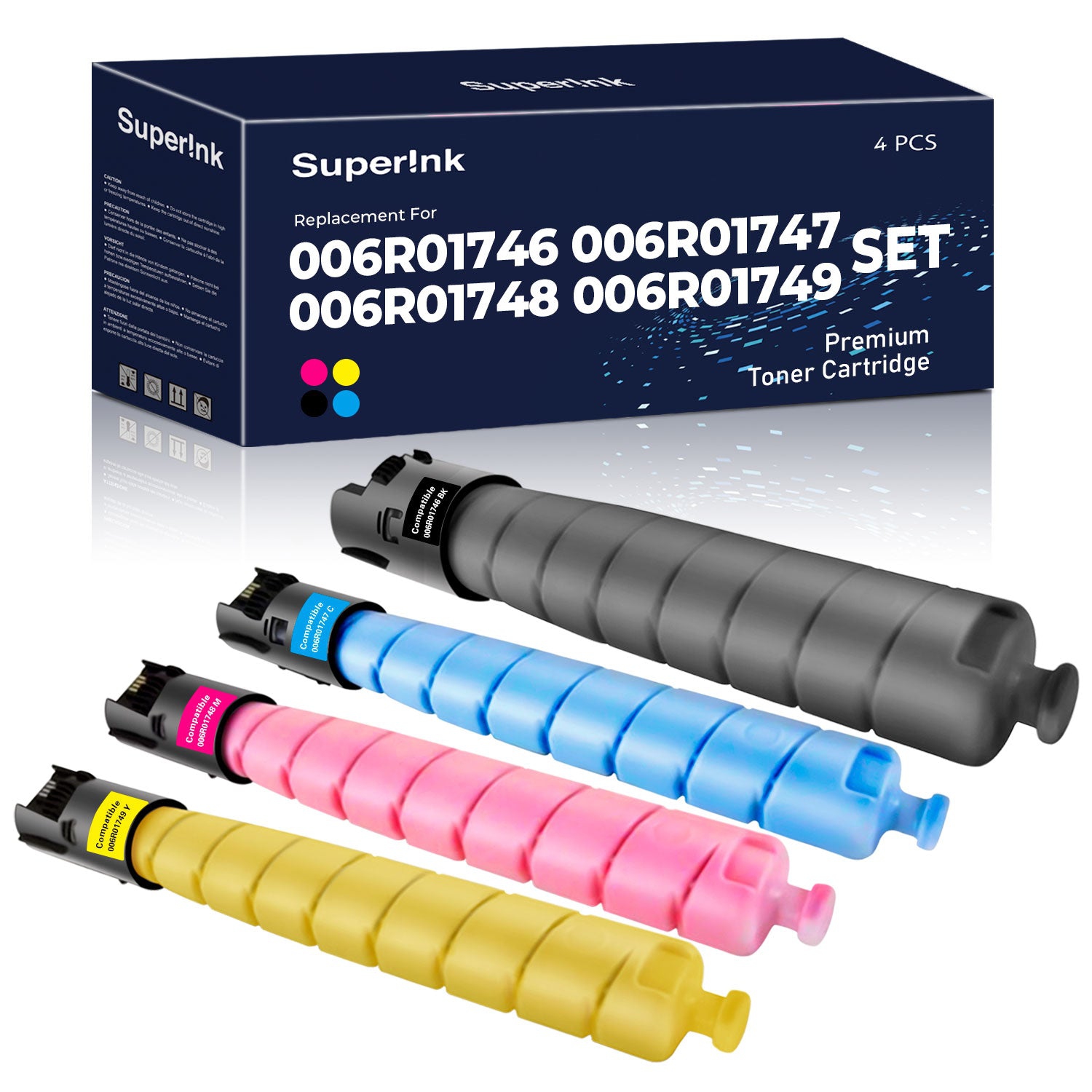 Compatible avec Xerox 006R01746 006R01747 006R01748 006R01749, ENSEMBLE DE Superink
