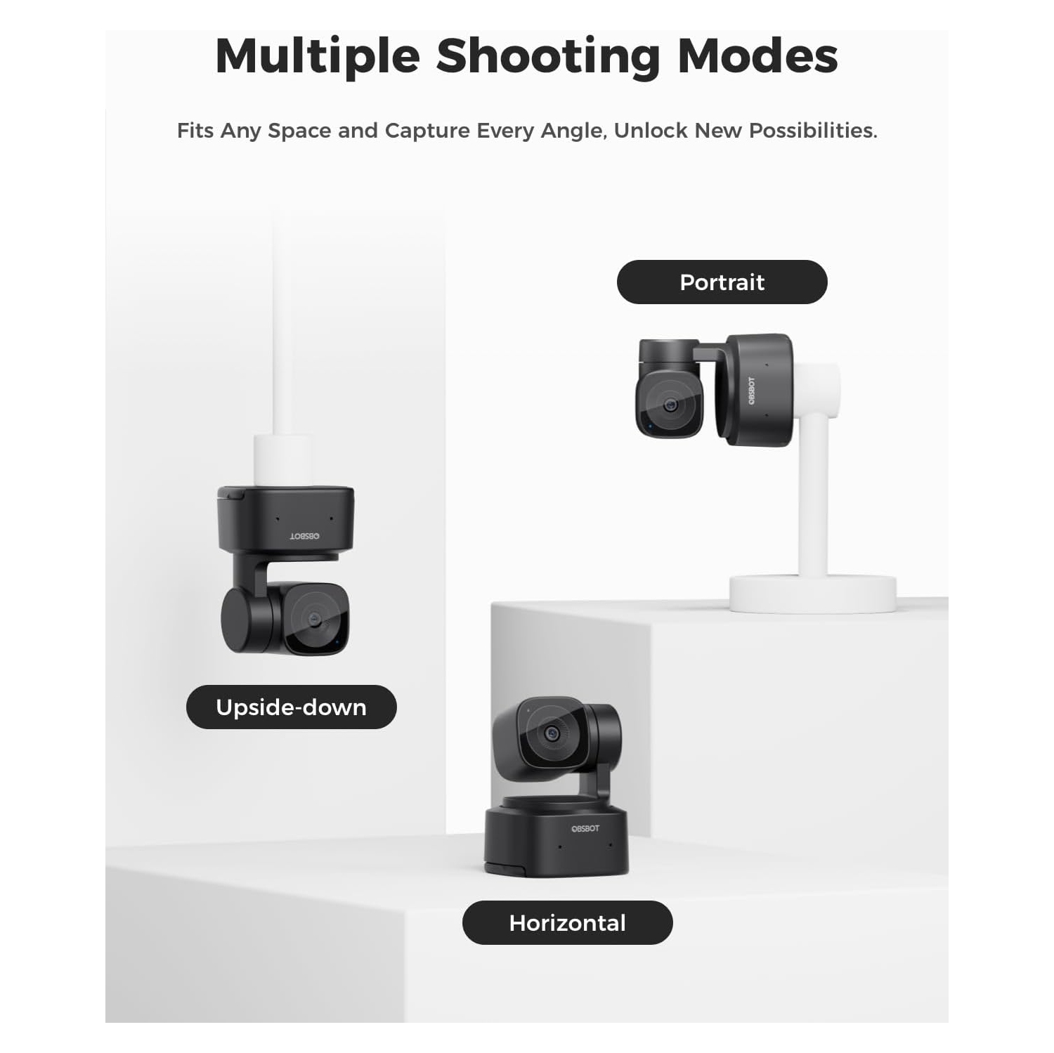 OBSBOT Tiny SE 1080P 100FPS Webcam for PC, AI Tracking PTZ