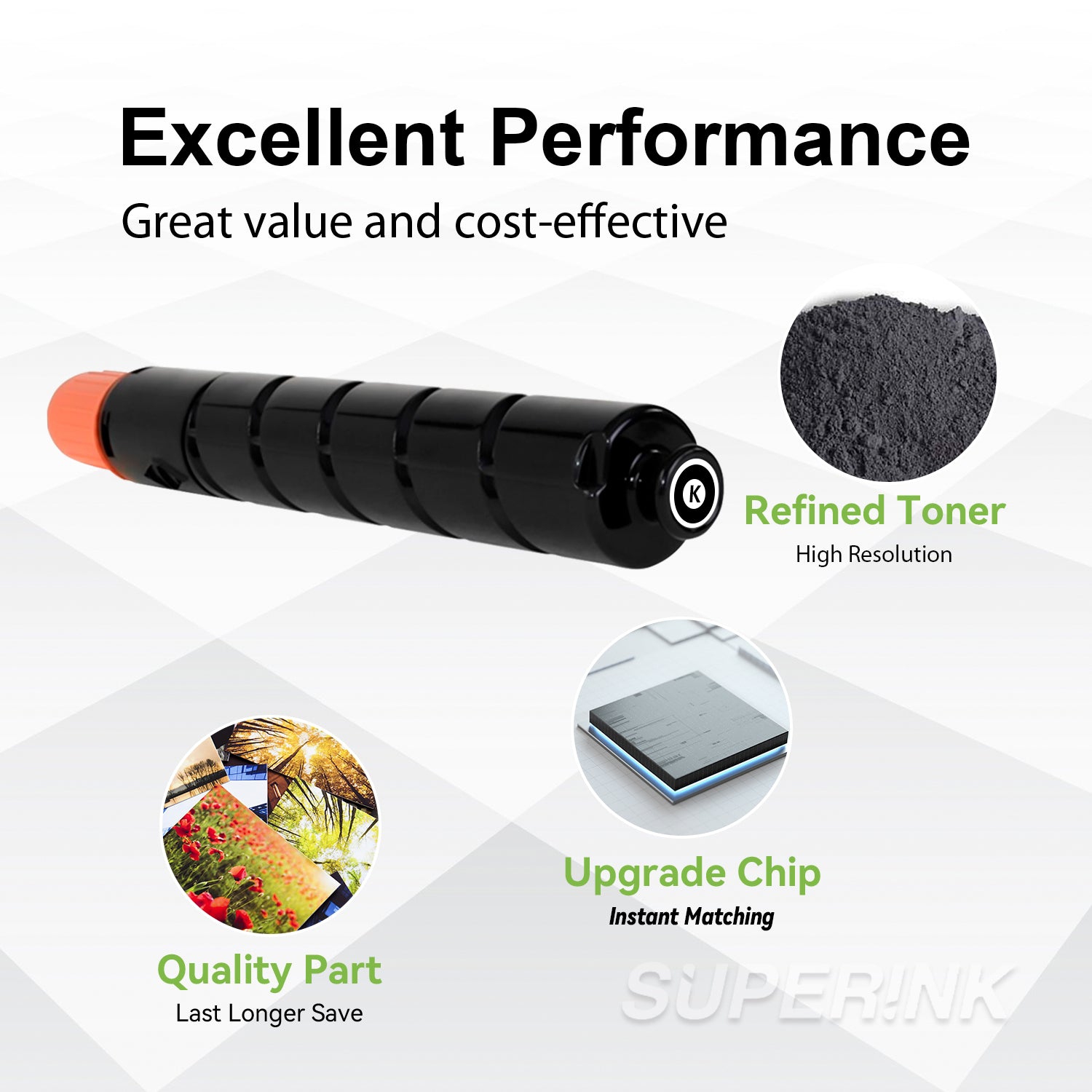 Compatible Canon GPR-36 3782B003AA Black Toner Cartridge by Superink