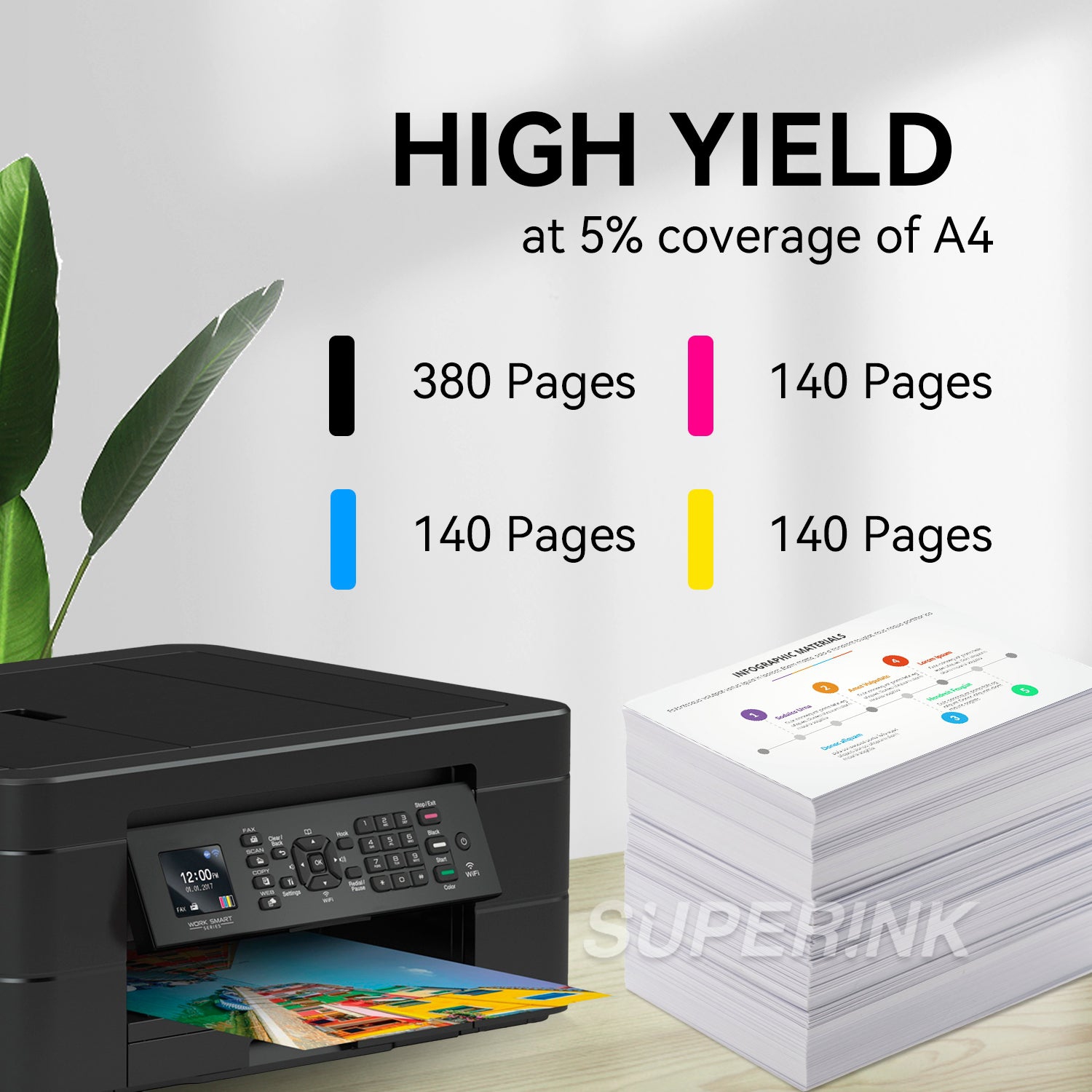 Compatible avec la cartouche d'encre combinée T232XL T232 d'Epson de Superink