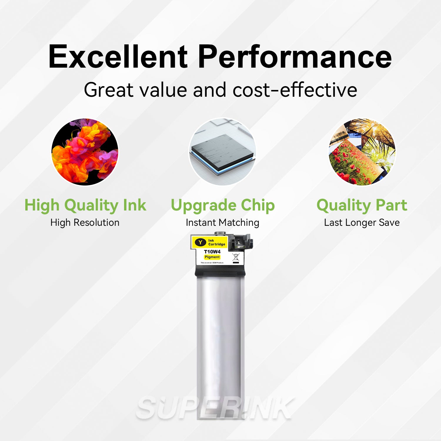 Compatible Epson T10W400 Yellow Ink Cartridge High Yield By Superink