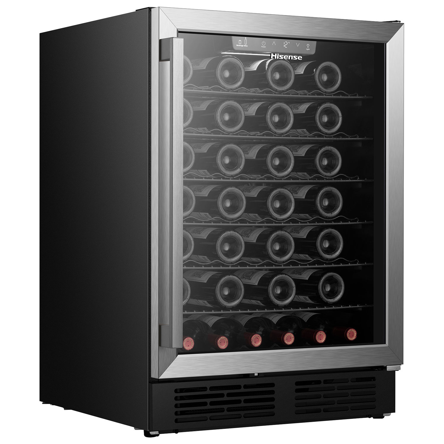 Réfrigérateur à boissons encastrable de 5,4 pi³ pour 164 canettes de Hisense - Inox