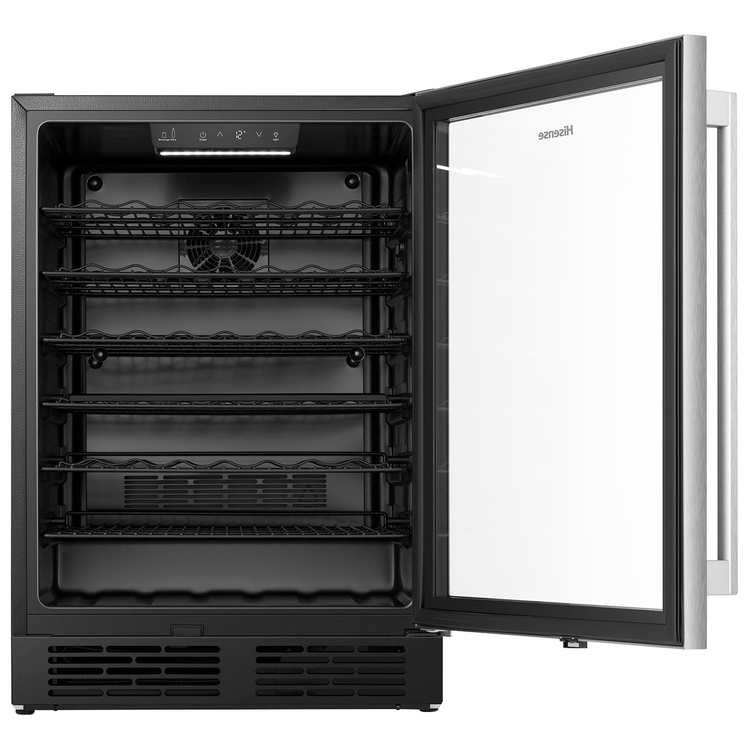 Réfrigérateur à boissons encastrable de 5,4 pi³ pour 164 canettes de Hisense - Inox