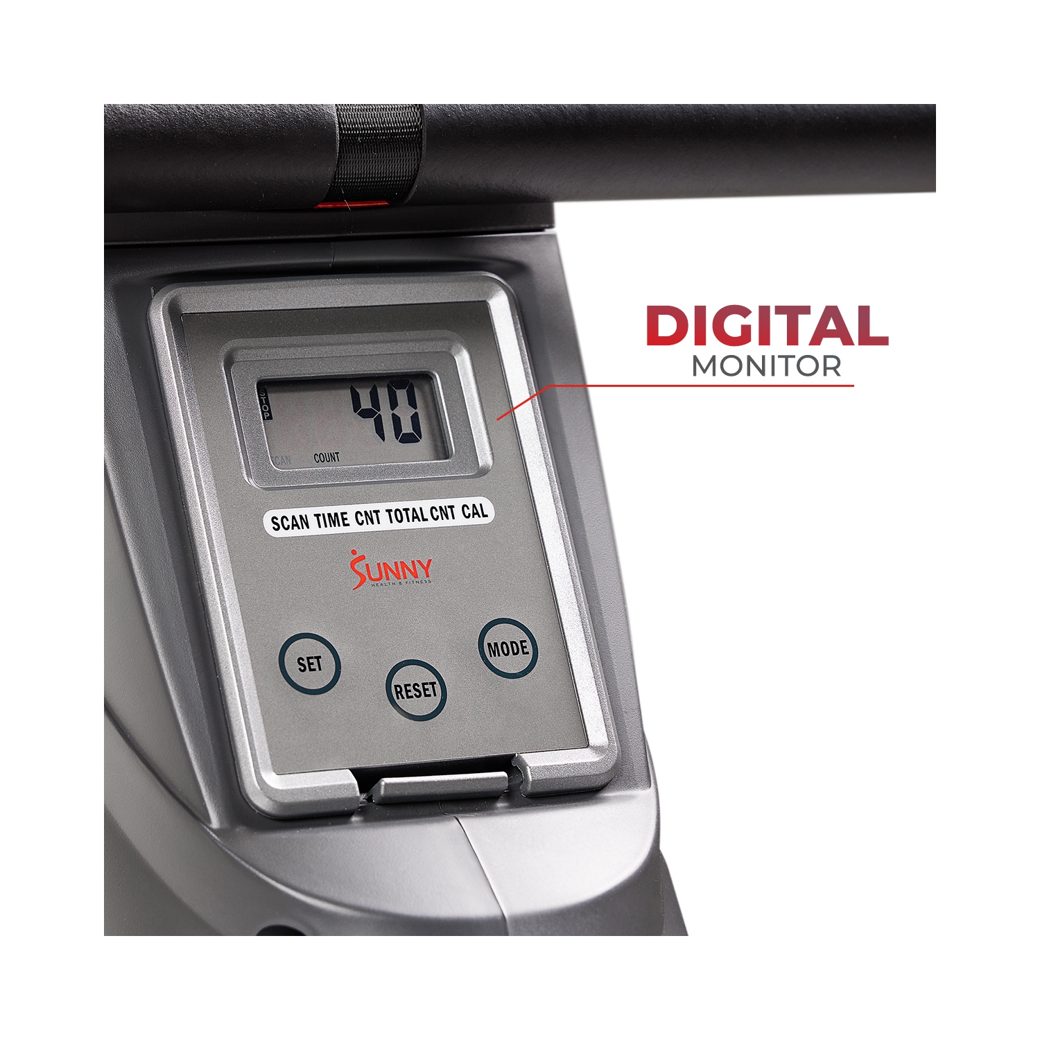 Rameur intelligent magnétique Premium de Sunny Health & Fitness avec connectivité Bluetooth améliorée par application SunnyFitMD exclusive -
