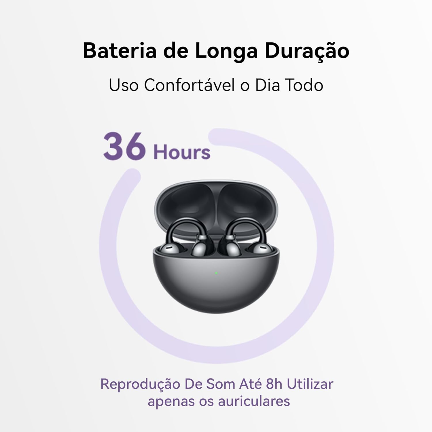 HUAWEI FreeClip, Groundbreaking Aesthetic Design, Feather-Light Wearing, Open-Ear Listening, AI Crystal-Clear Call, Long Battery Life, Dual-Device