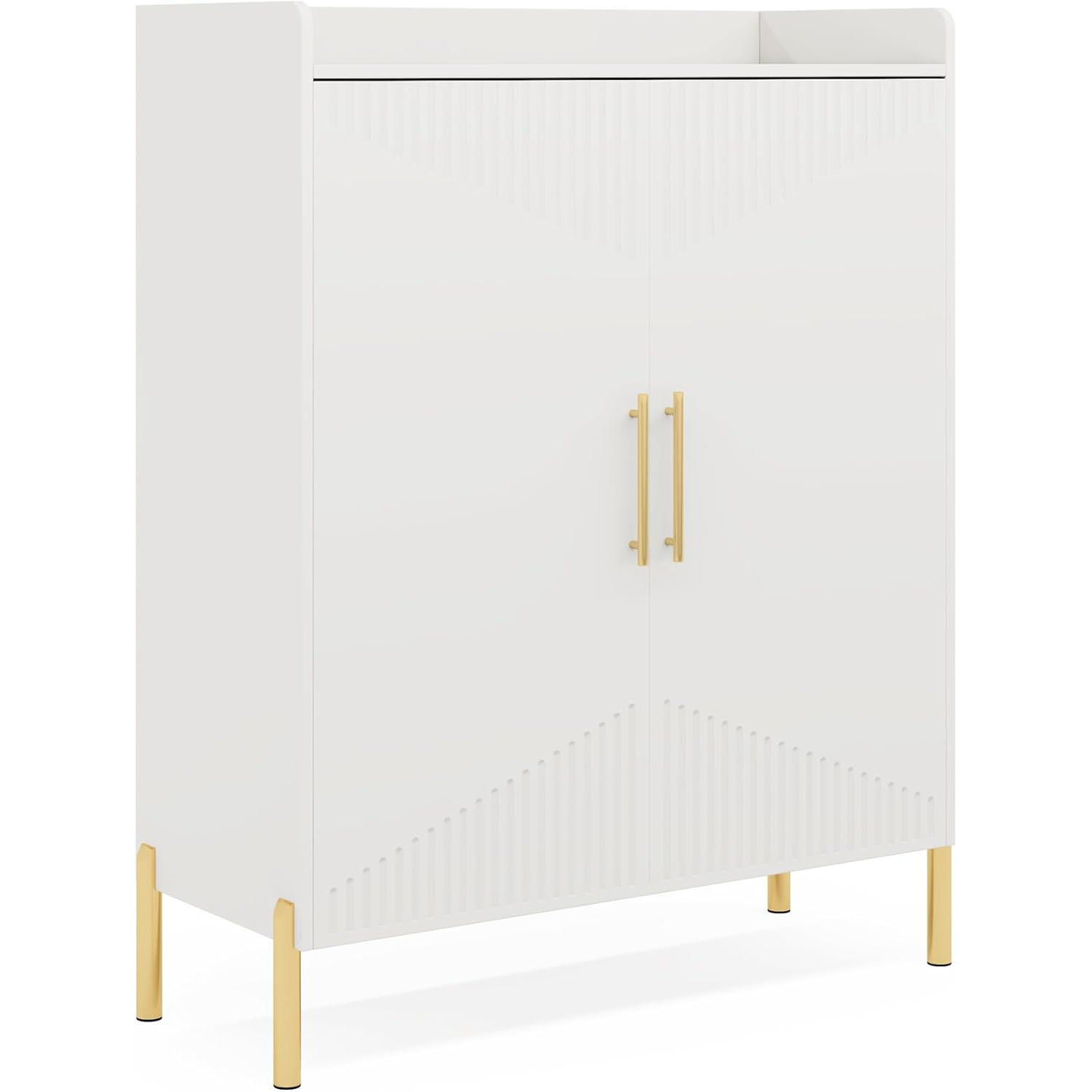 Tribesigns Large Shoe Cabinet with Doors, 6-Tier Entryway Shoe Storage Cabinet with Shelves, 30 Pairs Modern Shoes Rack Organizer