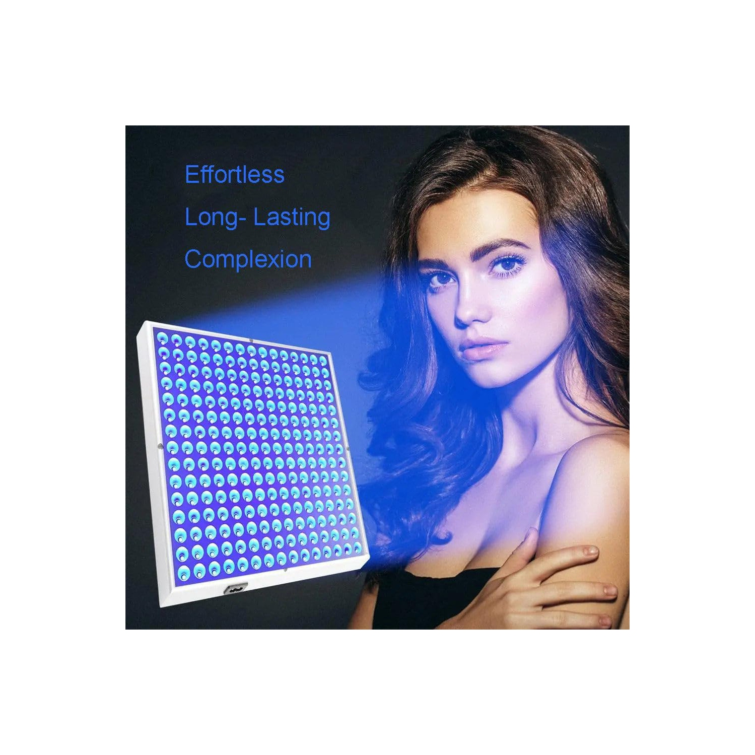 Home Self Skin Tanning Light for Face Body, 225pcs Leds 460nm Blue Large Area Lighting Face Lamp Hanging Use Skin Light