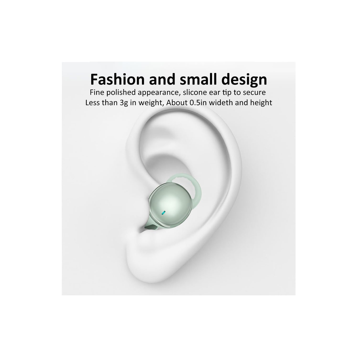 Écouteurs boutons antibruit pour dormir avec étui de chargement de voyage Mini Écouteurs boutons pour ceux qui dorment sur le dos et le côté