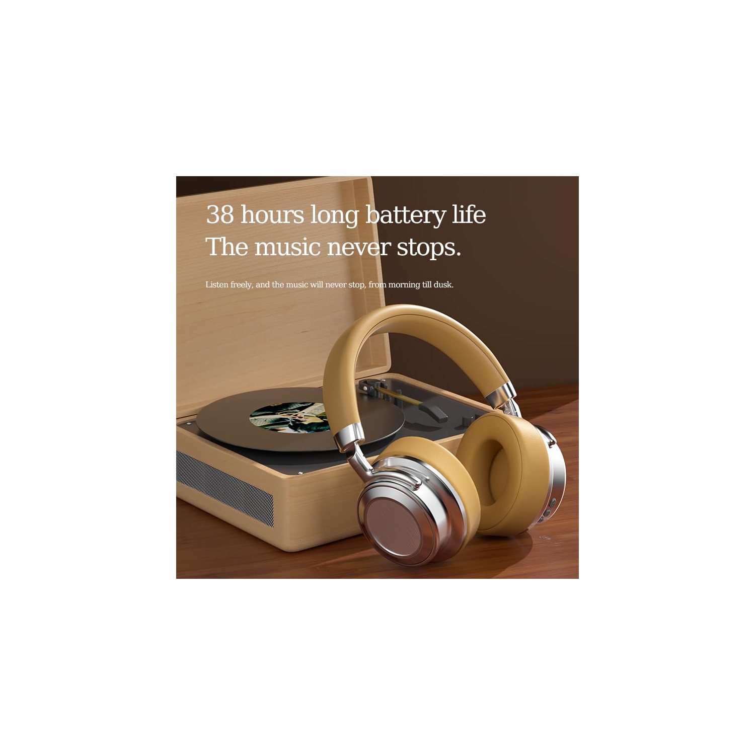 Casque d'écoute Bluetooth Vintage Metal de type C à chargement rapide, écouteurs haute fidélité pour le sport, les affaires, la musique