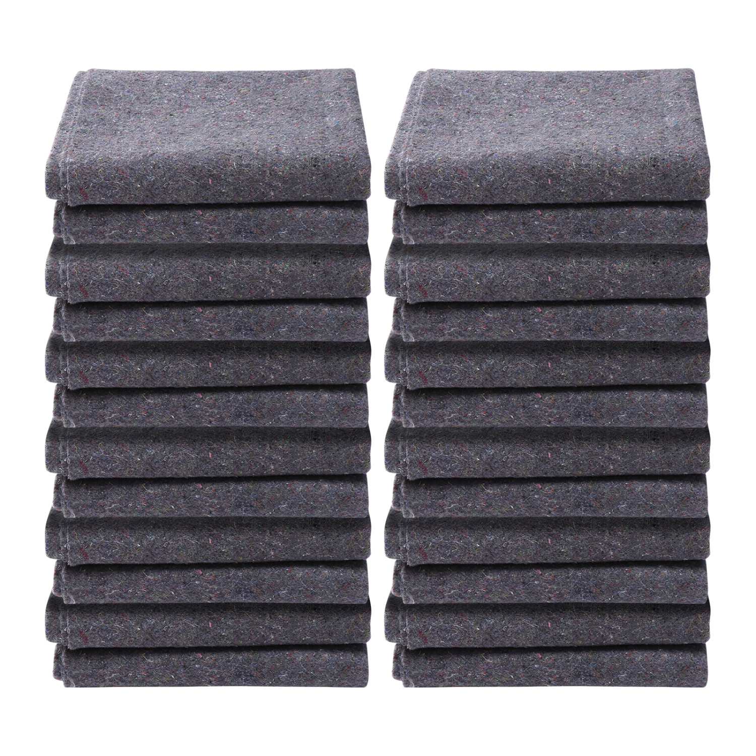 Couvertures mobiles VEVOR de 72 x 54&nbsp;po, poids 21&nbsp;lb/dz, 12 paquets, couverture d'emballage professionnelle en coton recyclé, grands