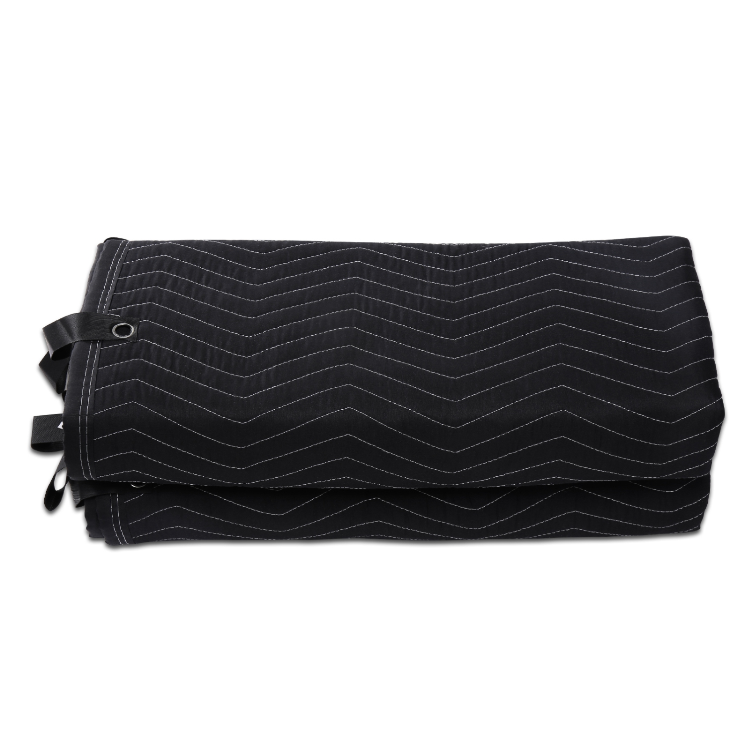 VEVOR 96"x80" Extra-Large Sound Dampening Blanket with Grommets. Ideal for studios & doors, blocks noise & light. Black, excellent sound absorption.