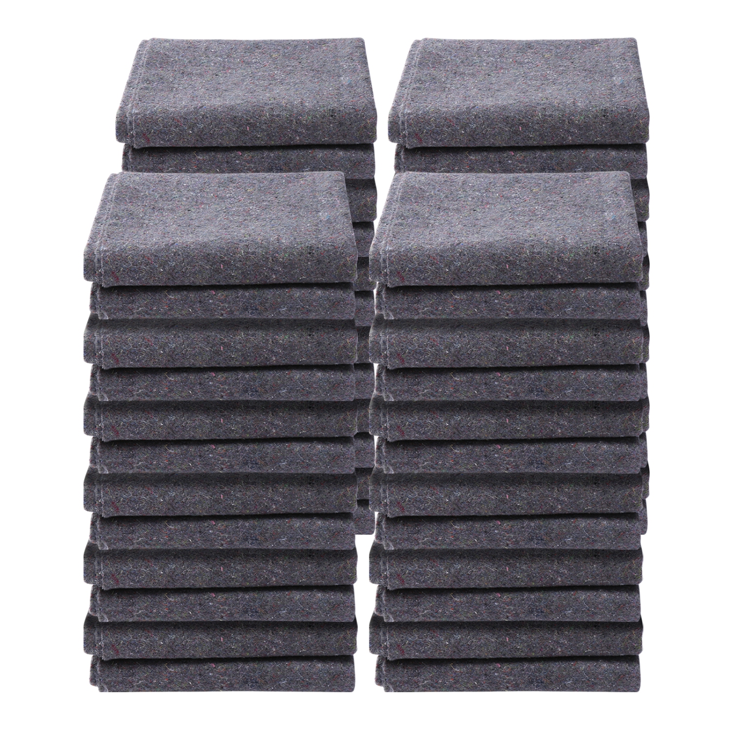 VEVOR 72" x 54" Moving Blankets,21 lbs/dz Weight, 24 Packs, Professional Recycled Cotton Packing Blanket, Large Heavy Duty Shipping Mover Pads