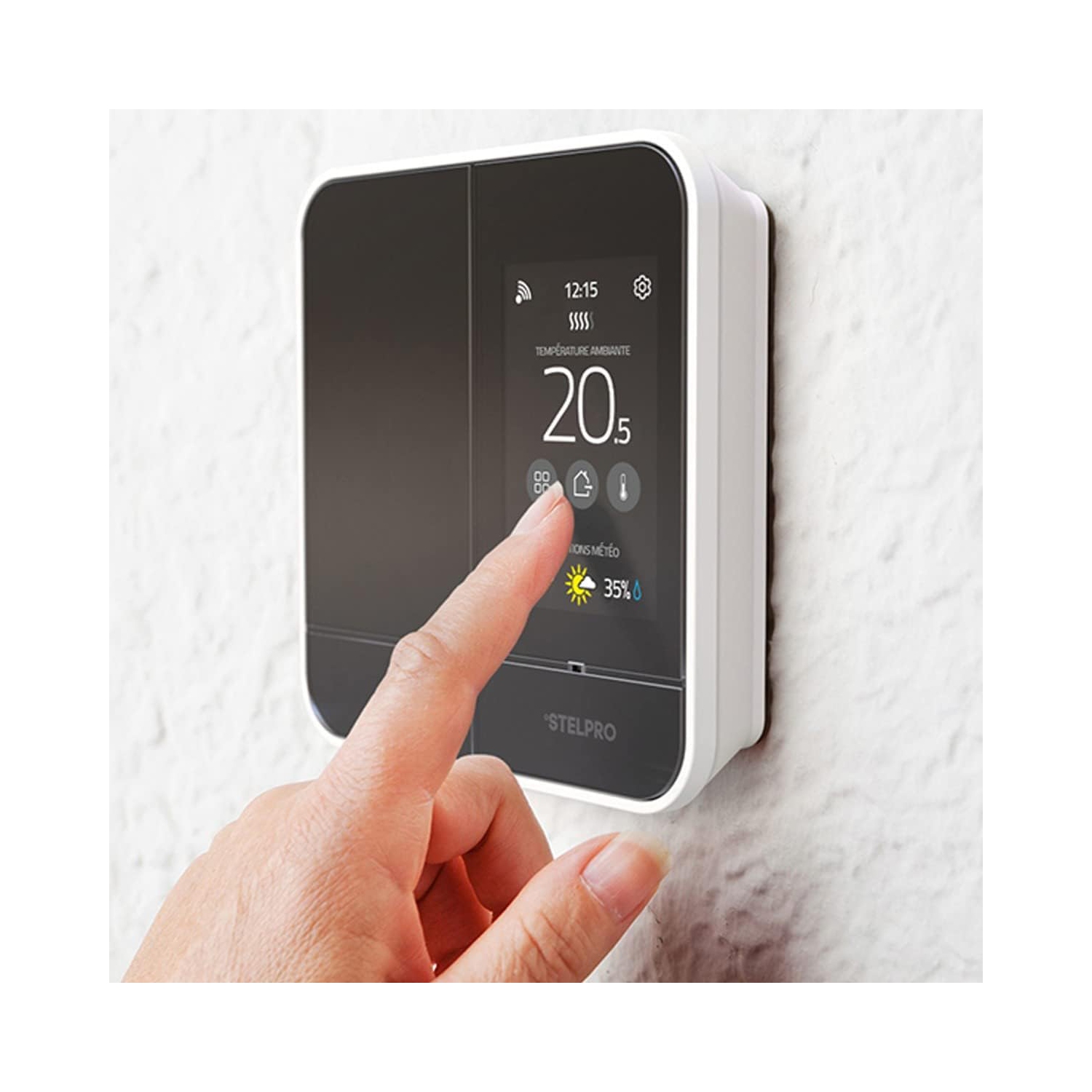 Stelpro Maestro SMC402AD Wi-Fi Smart Controller Thermostat Black for 120V / 208V / 240V Electric Heating Devices Baseboards, Convectors and Fan