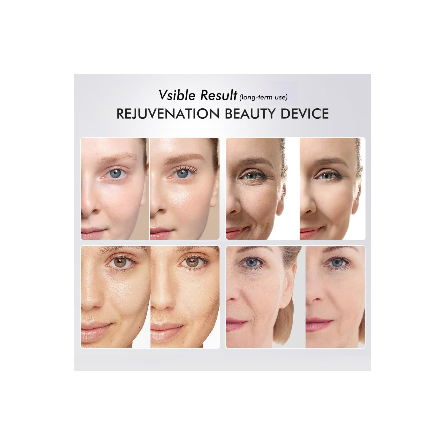 5 Color LED Light Therapy Device for Skin Care,Skin Tightening Face Beauty Device,Face Massager Tool with 5 Modes,Facial Neck Lifting,Firming & Pore