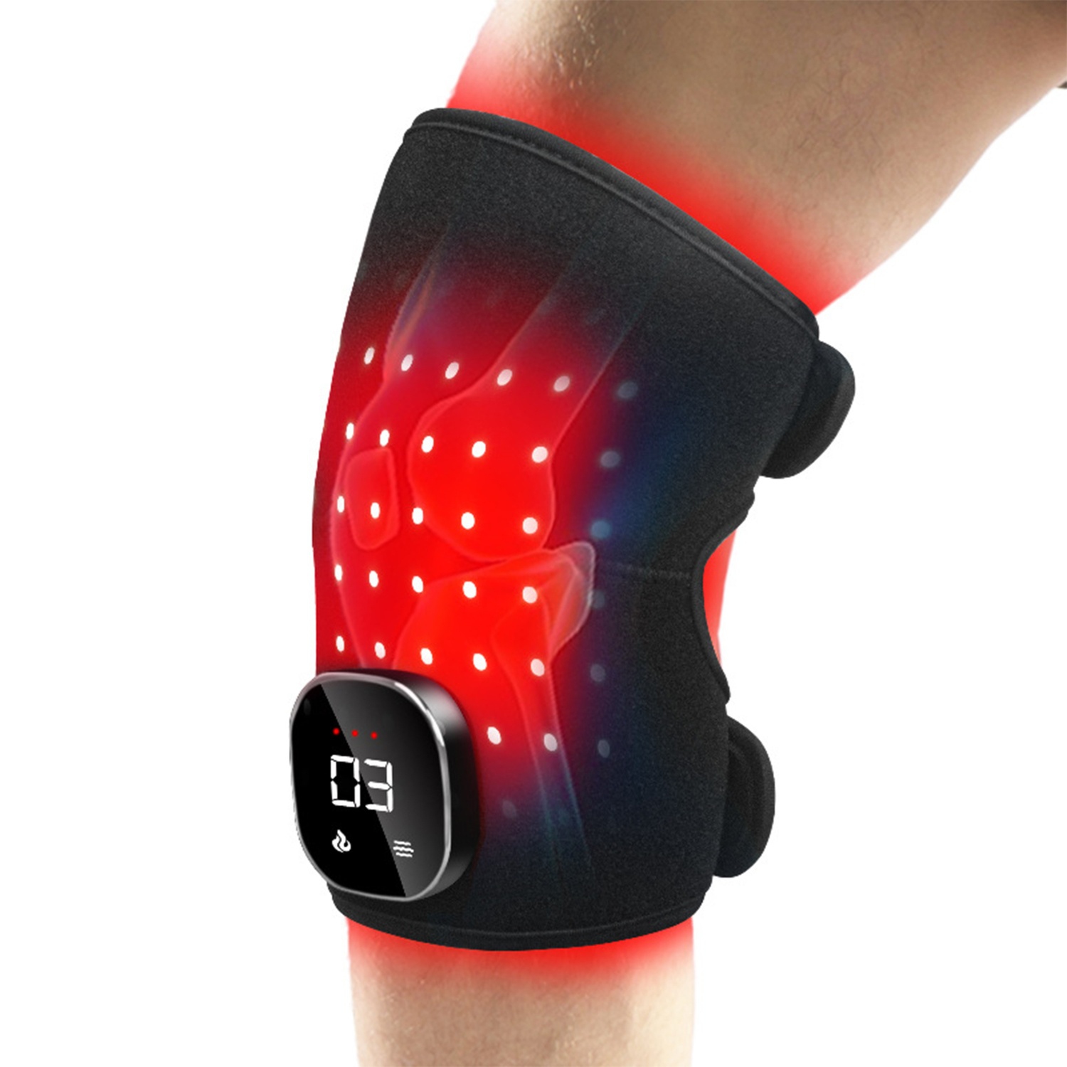Red Light Therapy Knee Pad LED Light Knee Joint Therapy Device Near Infrared Heating Pad Pain Relief for Shoulder Leg