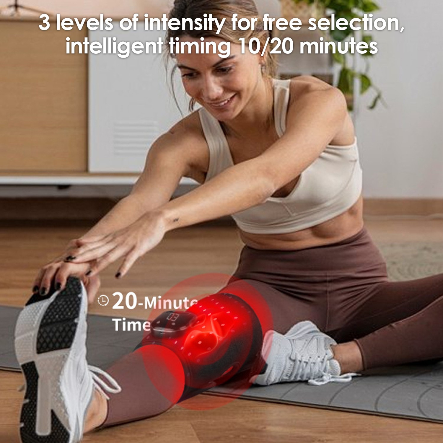 Red Light Therapy Knee Pad LED Light Knee Joint Therapy Device Near Infrared Heating Pad Pain Relief for Shoulder Leg