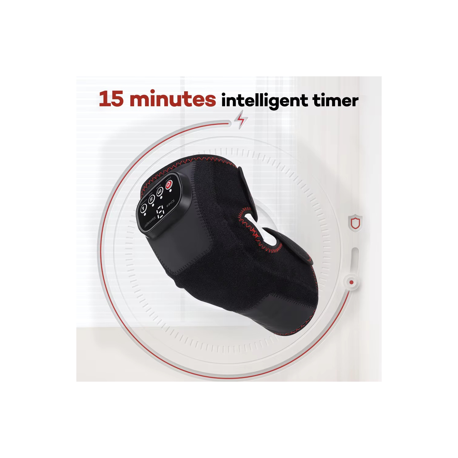 Wireless Heating Air Pressure Knee Brace,Airbag Massage Belt,Hot Compression Knee Massager,Leg Massage Device with Heat Therapy