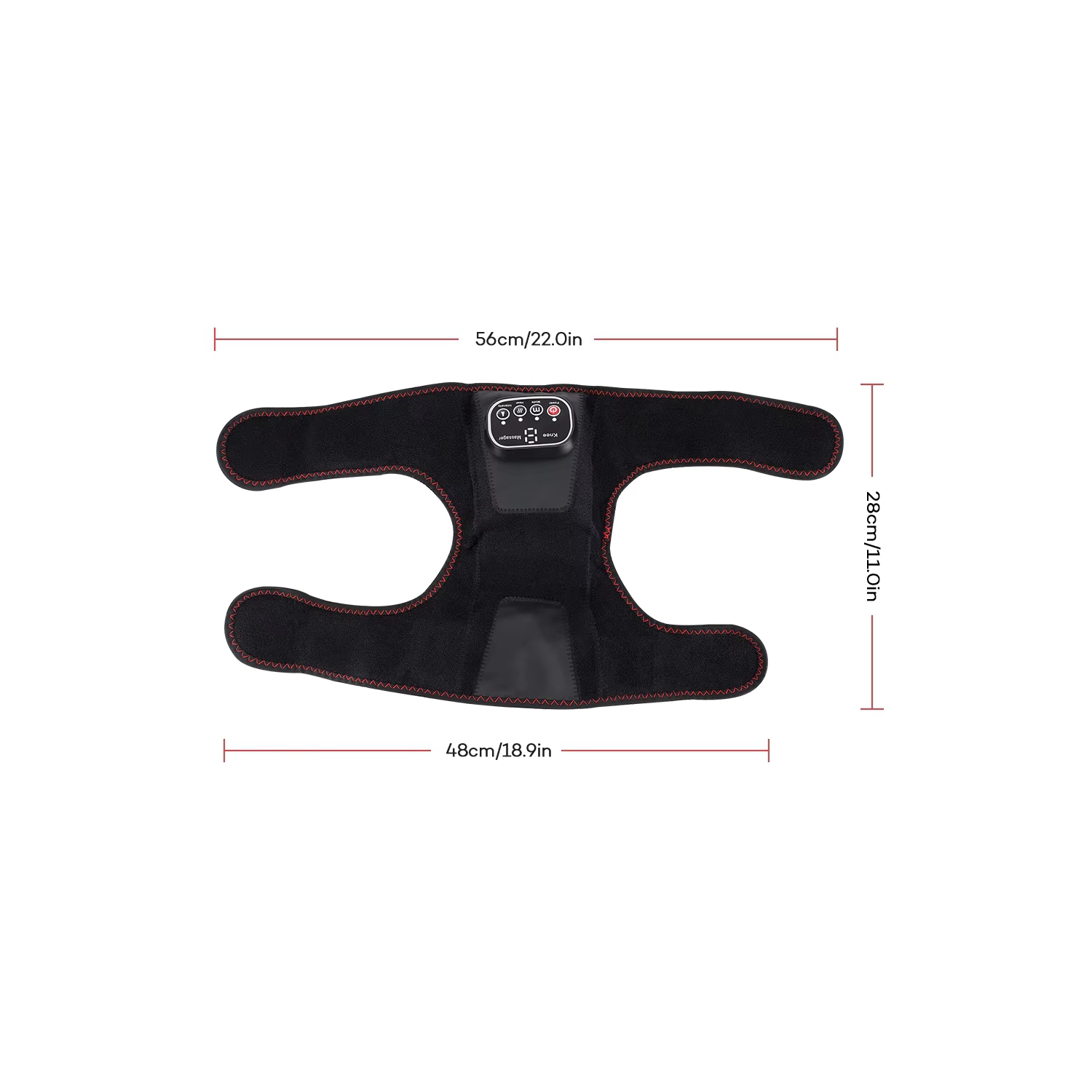 Wireless Heating Air Pressure Knee Brace,Airbag Massage Belt,Hot Compression Knee Massager,Leg Massage Device with Heat Therapy