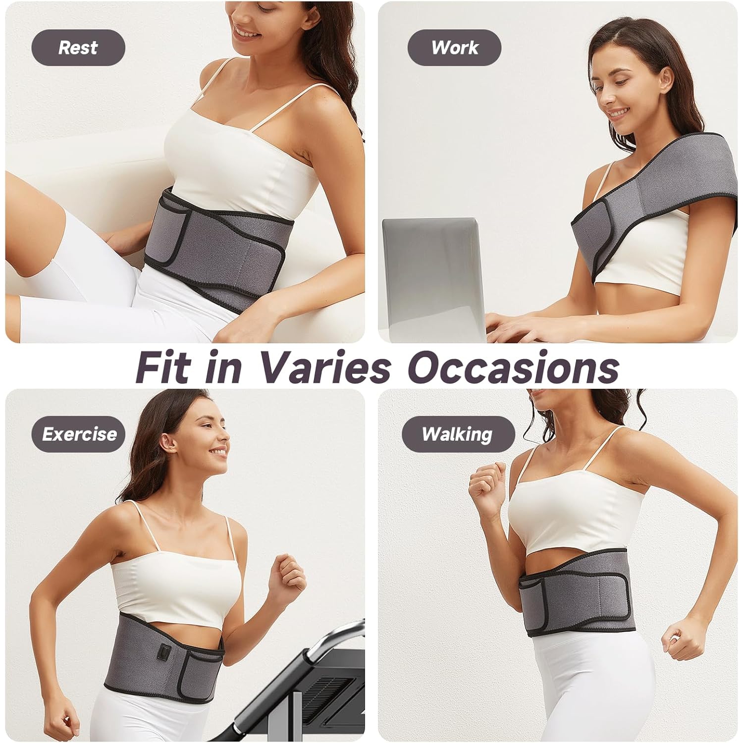 Red Light Therapy Belt Remote Control 660nm&850nm Infrared Light Therapy Wrap Care Belt for Back Waist Muscle Pain Relief